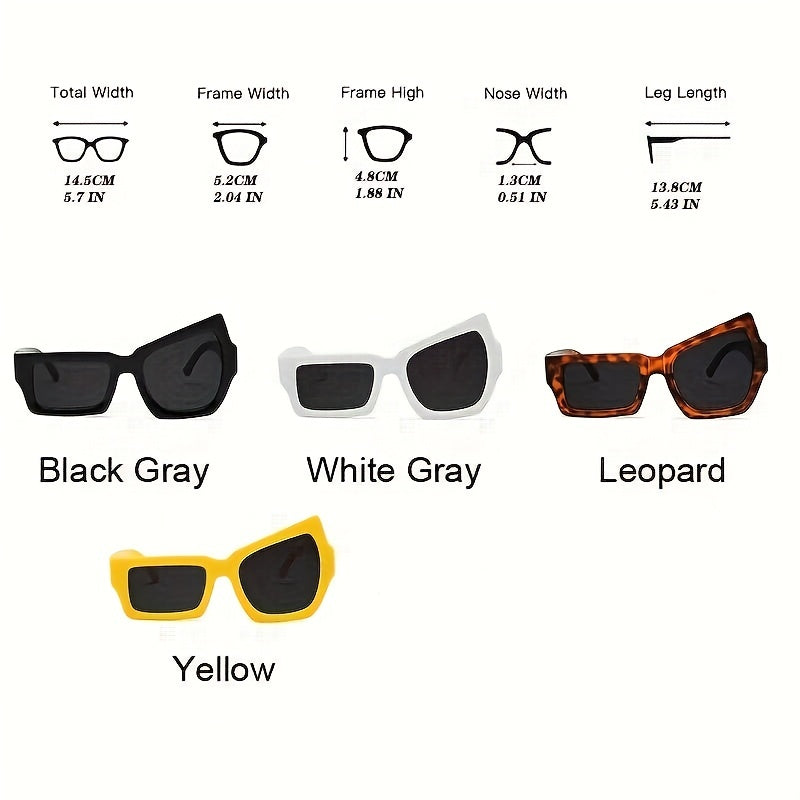 Y2K Irregular Sunglasses Funny Party Club Decorative Sun Shades UV400