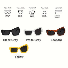 Y2K Irregular Sunglasses Funny Party Club Decorative Sun Shades UV400