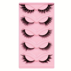 5 Pairs 3D Winged End Cat Eye False Eyelashes