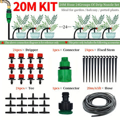 DIY Greenhouse Drip Irrigation System Watering Kit