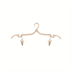 Foldable Coat Hanger Clothes Hanger With Clips For Travel
