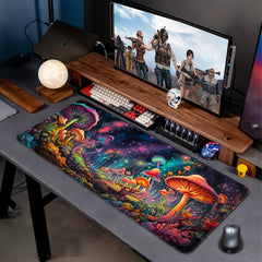 Large Mushroom Game Mouse Pad Computer HD Keyboard Pad Non Slip