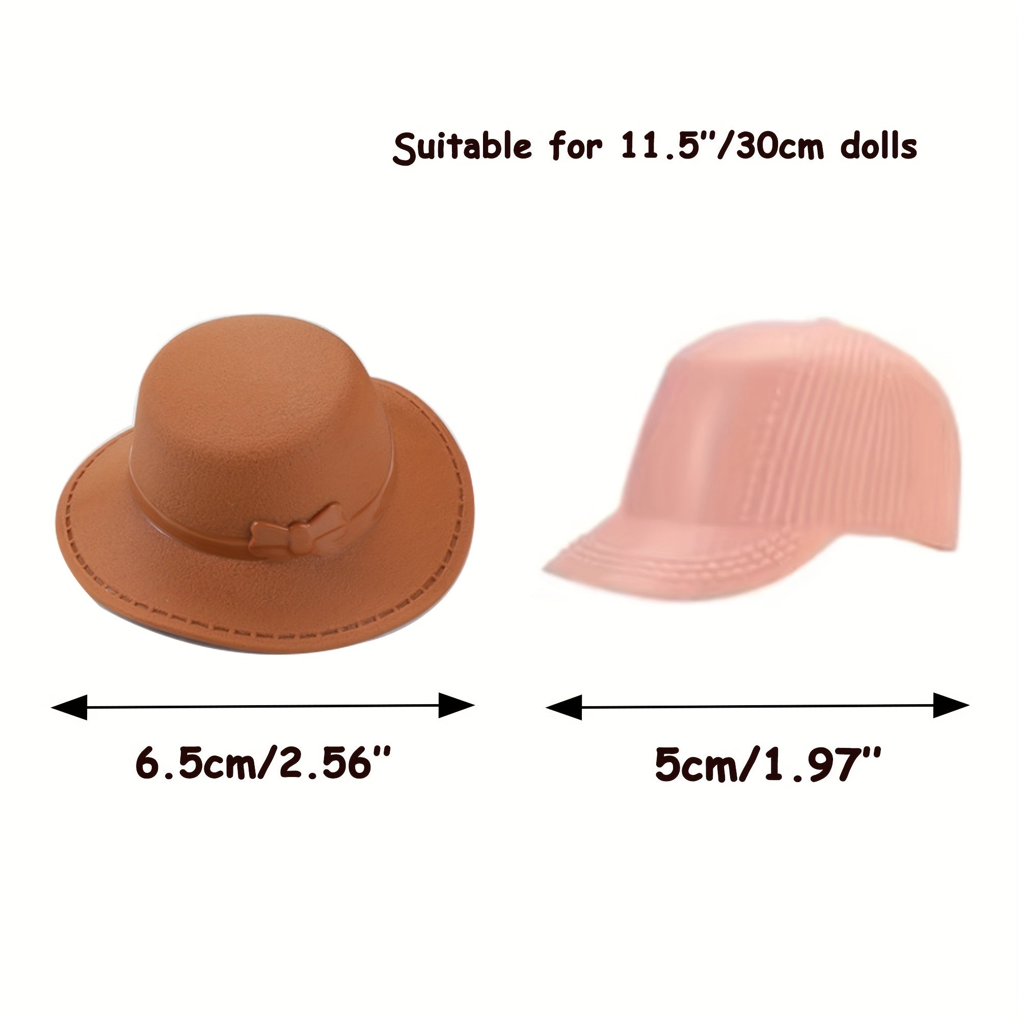 8pcs Doll Accessory Set for 1 6 Scale Dolls - Princess Hats, Handbags & Boots