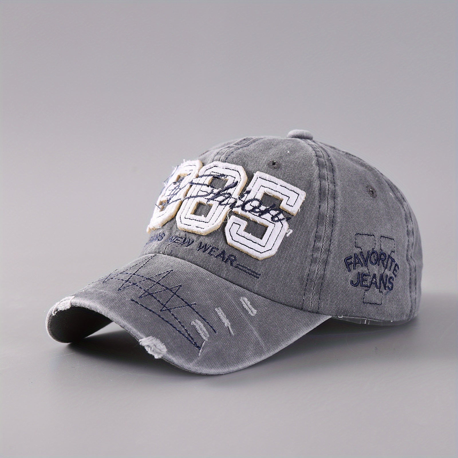 Adjustable Brim Embroidery Baseball Cap for Outdoor Sport