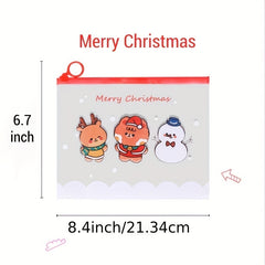 10pcs A5 Christmas File Bag Student Activities & Office Stationery