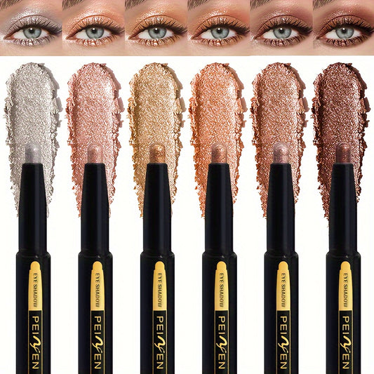 6 Colors Shimmer Eye Shadow Stick Set