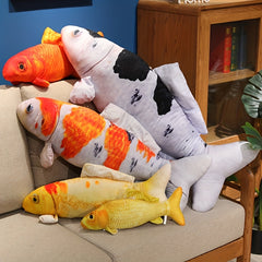 Fun Fish Plush Doll Soft Simulation Fish Plush Stuffed Animal Toy