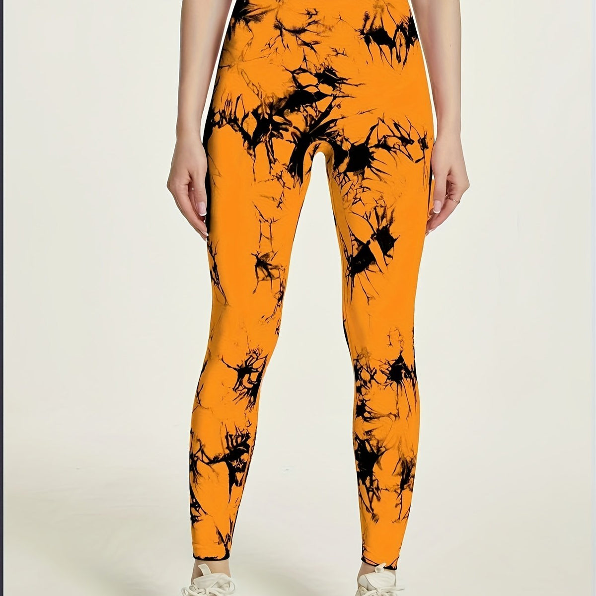 High Waist Tie Dye Leggings Seamless Workout Pants for Women