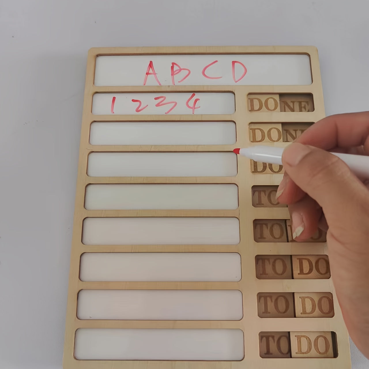 Wooden Schedule Board Housework Table Student Itinerary Note Board