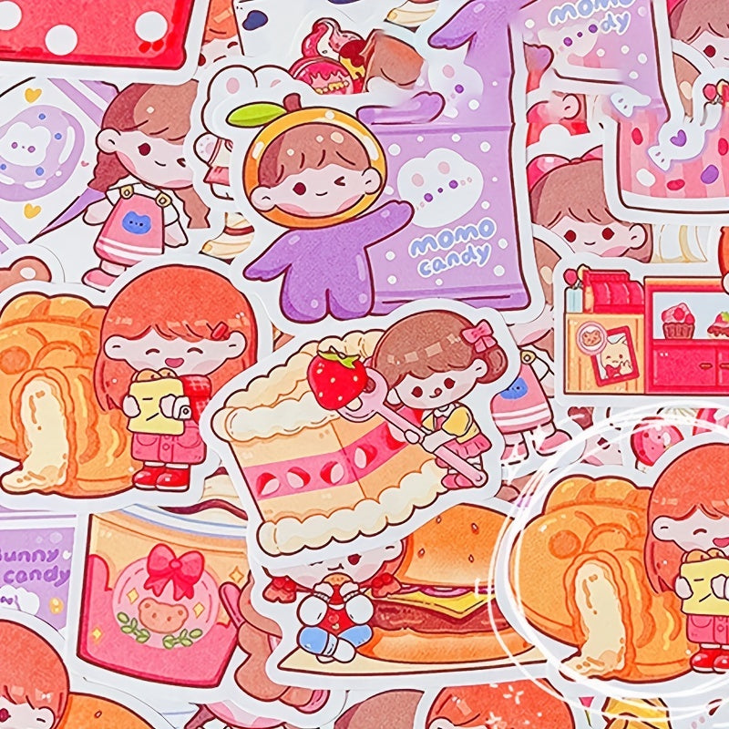 100 Pcs Cartoon Note Paper Pack Student DIY Material Paper