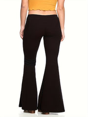  Women's Flared Leg High Rise Pants