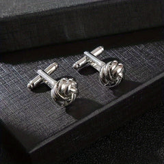 Fried Dough Twists Cufflinks Sleeve Nails for Men's Shirts