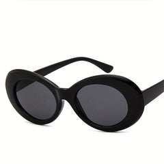 Round Frame Sunglasses Vintage Wrap Around Glasses UV Blocking