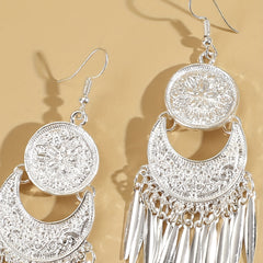 Bohemian Vintage Tassel Dangle Earrings Women Ethnic Style Statement