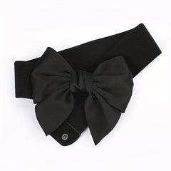 Bowknot Elastic Girdle Women's Waistband Belt Dress Acces