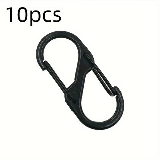 10pcs S-shaped Keychain Buckle for Outdoor Activities