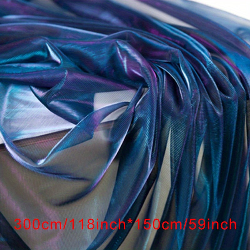 1pc Organza Fabric Laser Illusion Mesh Fabric Dress DIY Flash Stage Wedding