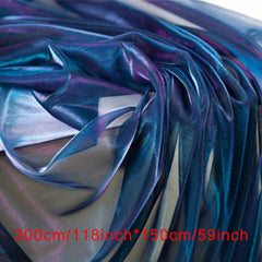 1pc Organza Fabric Laser Illusion Mesh Fabric Dress DIY Flash Stage Wedding