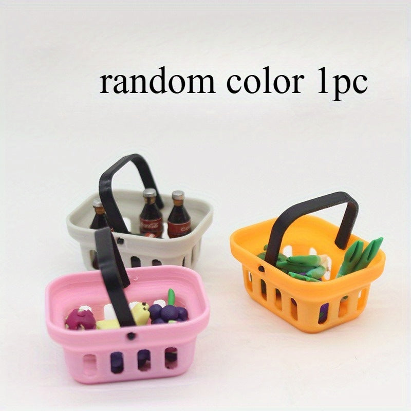 Mini Storage Basket with Single Handle for Play House