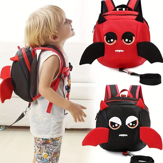 Kids Devil Backpack with Anti-Lost Rope, Lightweight Schoolbag
