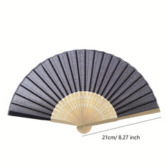 Vintage Hand Fan Folding Fan Wedding Party Wooden Fan Chinese Hanfu Fan