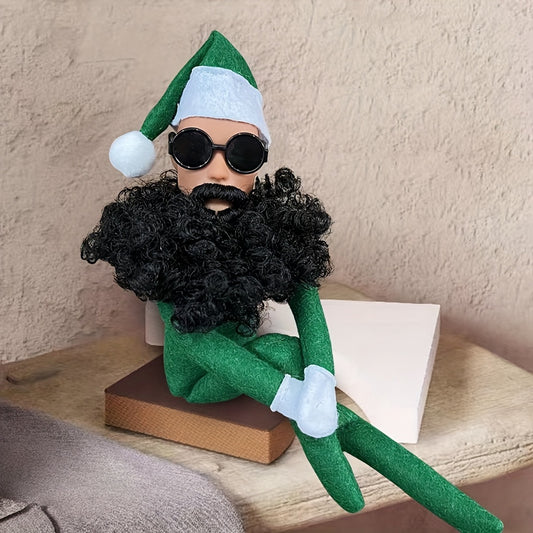 Christmas Elf Doll Ornament Festive Stoop Christmas Tree Decoration