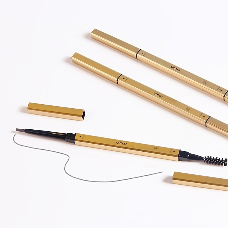 Coffee Brown Eyebrow Pen Matte Finish Fine Nib Bronzing