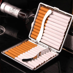 Vintage Leather Cigarette Case Double Sided Accessory