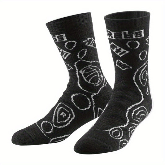 Thick Padded Combat Basketball Socks Breathable Crew Socks