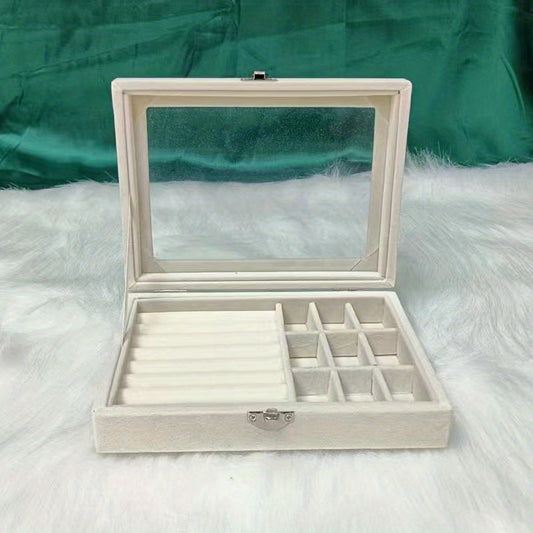 Velvet Sunglasses Organizer Glasses Jewelry Display Case Storage Holder