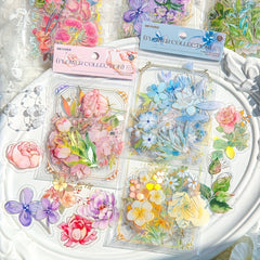 40pcs Vintage Plant Stickers for Scrapbooking Journals Planners