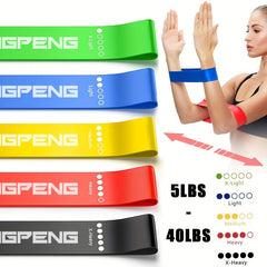 Yoga Resistance Bands Elastic Exercise Tension Bands Home Gym Outdoor