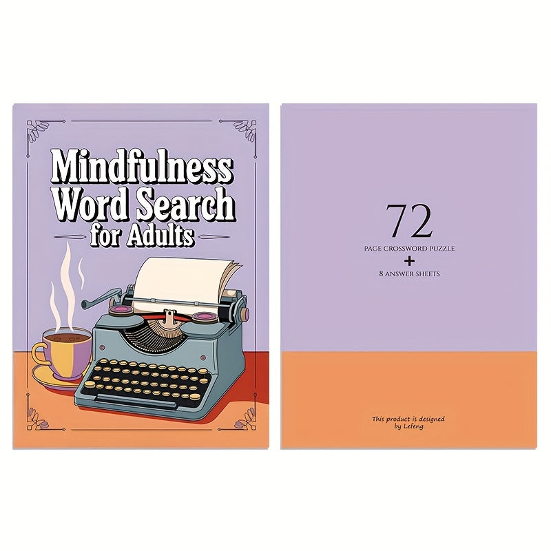 4pcs Mindfulness Word Puzzle Book for Adults