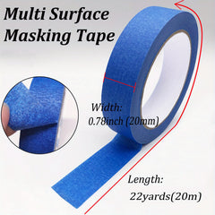 1pc Paint Washi Tape 2.54 Cm Masking Tape Wall Security Tape Paint Supplies