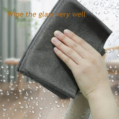 1pc Thickened Microfiber Window Glass Wipe Towel for Home Boat Car