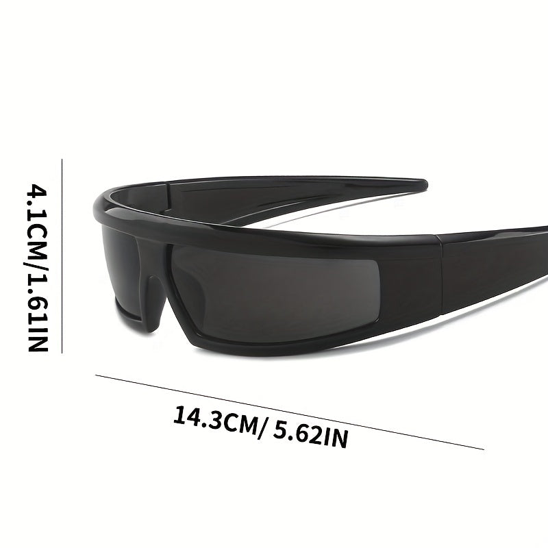 Y2K Cyberpunk Sunglasses UV400 Mirror Lens Glasses