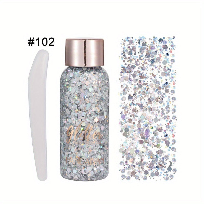 Mermaid Sequin Body Glitter Gel for Face Hair Music Party Carnival