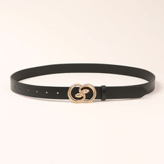 Double Snakes Alloy Buckle Belt