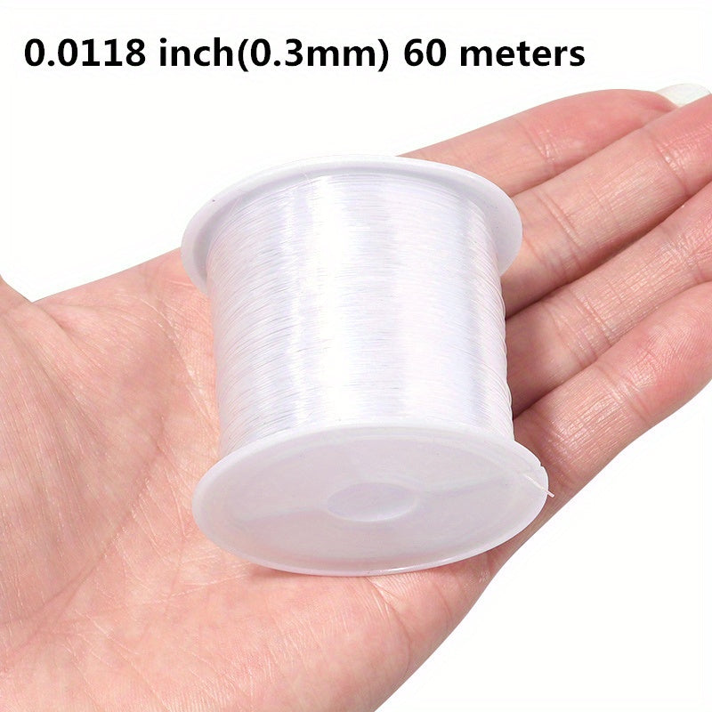 0.2mm Clear Fishing Line Beading Cord for Jewelry Making