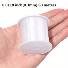 0.2mm Clear Fishing Line Beading Cord for Jewelry Making