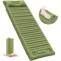 Ultralight Inflatable Sleeping Pad with Pillow for Camping