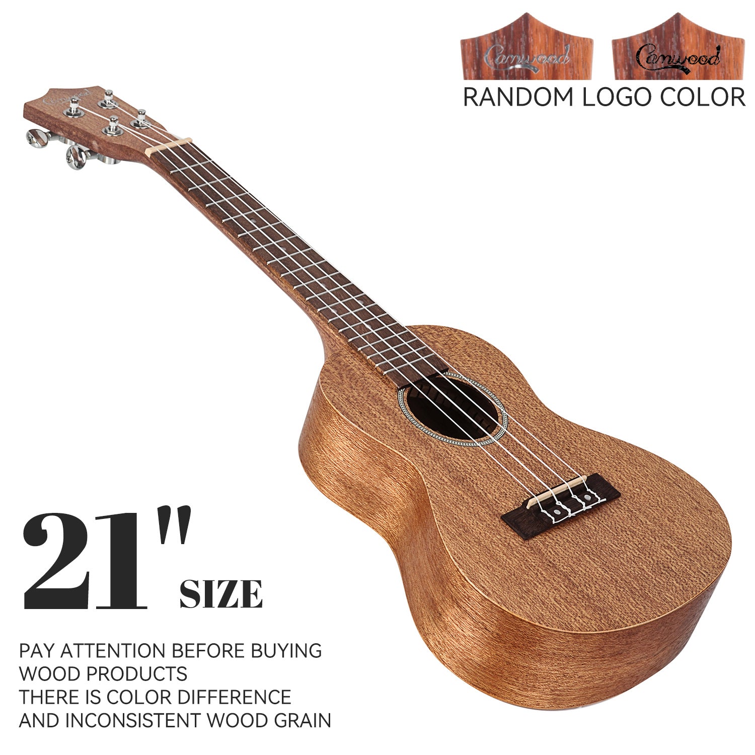 Camwood UKULELE Meranti Wood for Beginners 21 23 66 04 cm
