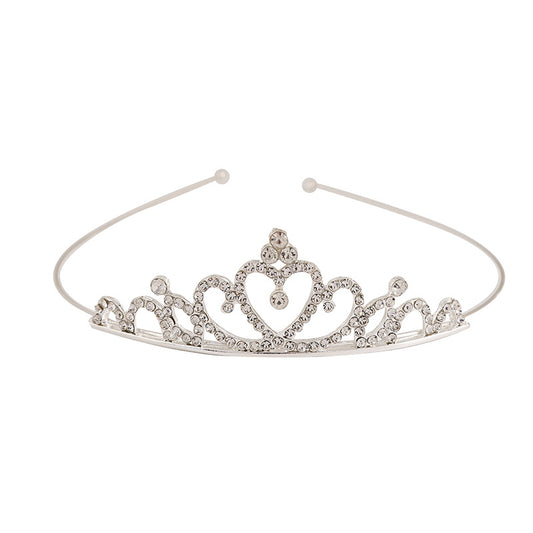 Rhinestone Crown Princess Headband for Wedding Prom Party