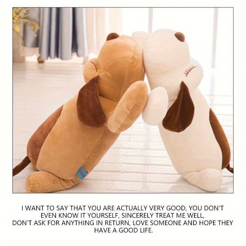 Simulation Lying Dog Plush Toy Sleeping Pillow Long Dog Pillow