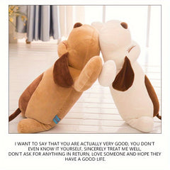 Simulation Lying Dog Plush Toy Sleeping Pillow Long Dog Pillow