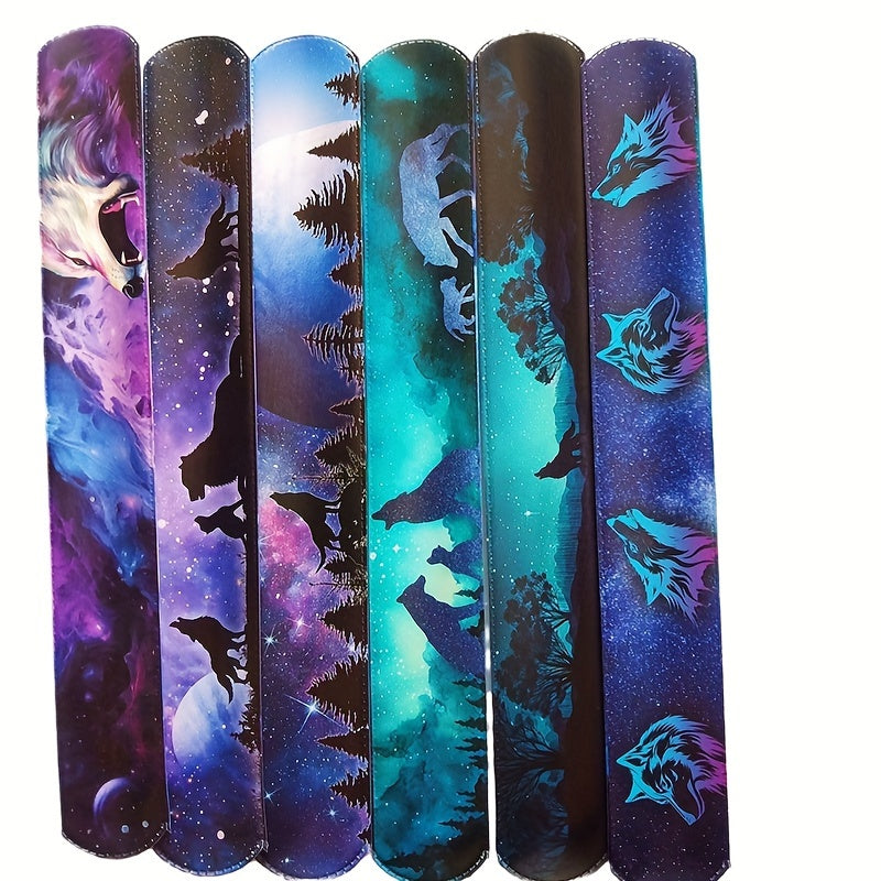 Wolf Pattern Clap Ring PVC Game Clap Ring Bracelet