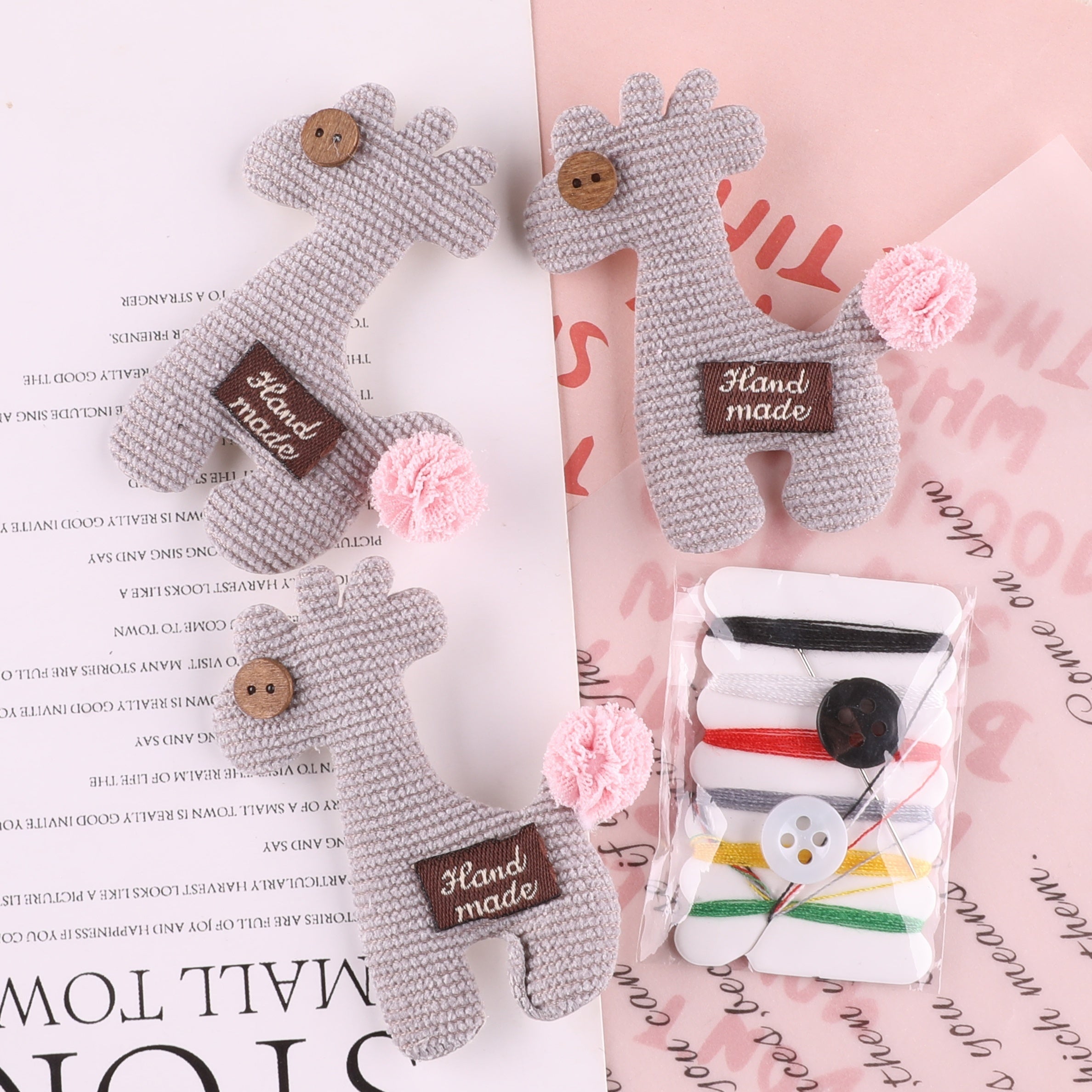 4pcs Plush Cartoon Animal Patches Girls Coat DIY Sewing