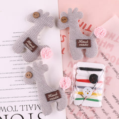4pcs Plush Cartoon Animal Patches Girls Coat DIY Sewing
