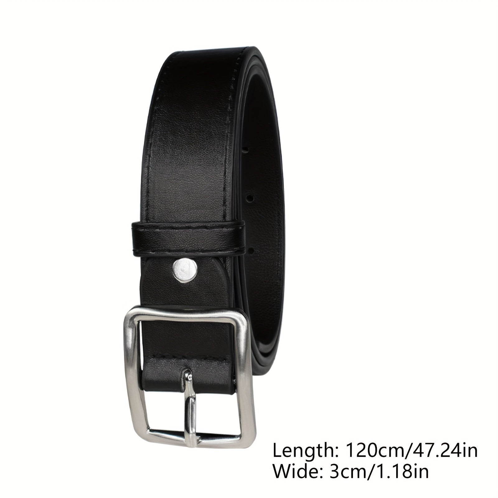 PU Leather Pin Buckle Belt Men's Pants Belt For Jeans