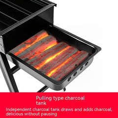 Portable Charcoal Grill Folding BBQ Grill for Camping Hiking Picnics